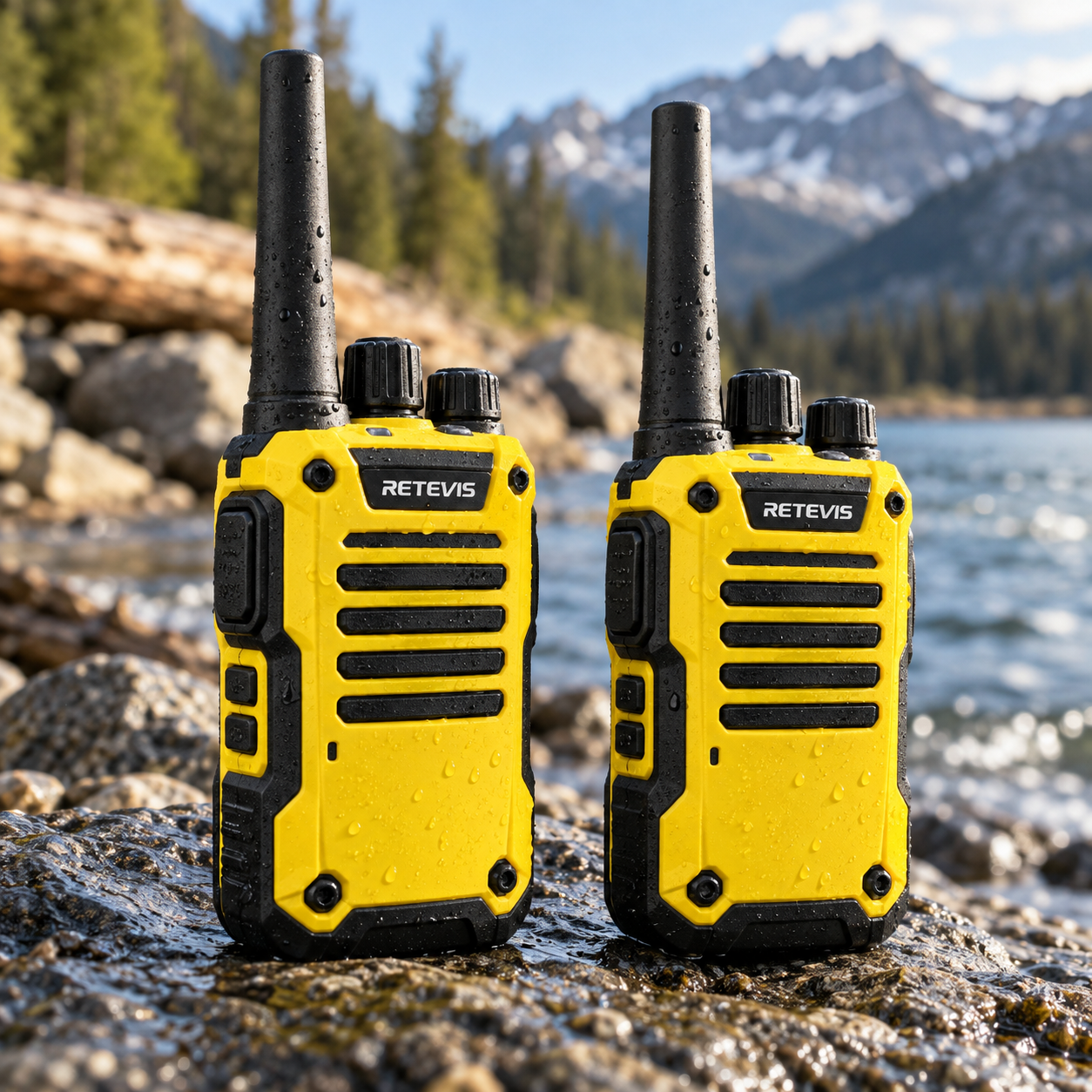 Created illustration of Retevis RB48 Rugged FRS Walkie Talkies, Two-Pack