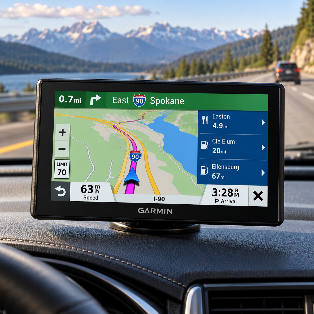 Created illustration of Garmin Drive 53 Five-Inch GPS Navigator