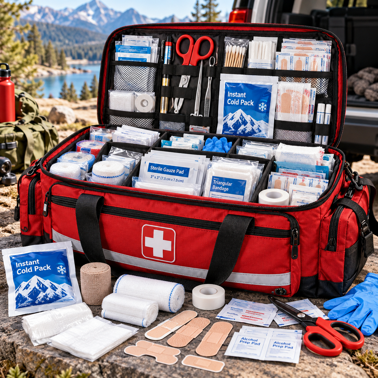 Created illustration of Gevoke Professional 500-Piece Emergency First Aid Kit