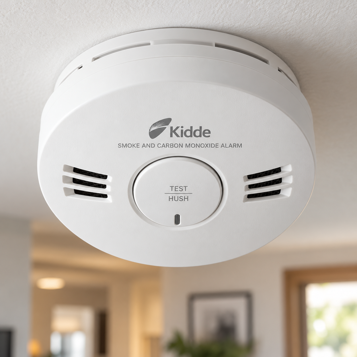 Created illustration of Kidde 30CUAR-V Hardwired Smoke and Carbon Monoxide Alarm with AA Backup