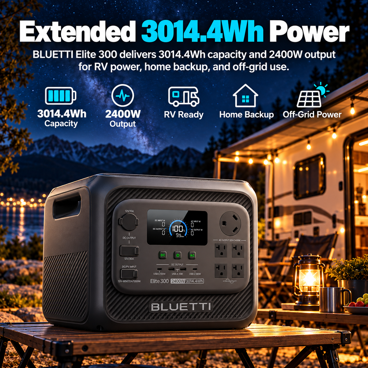 BLUETTI Elite 300 Portable Power Station