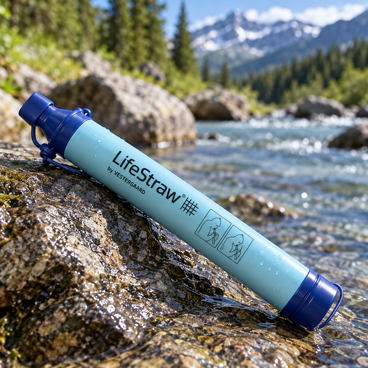 Created illustration of LifeStraw Personal Water Filter
