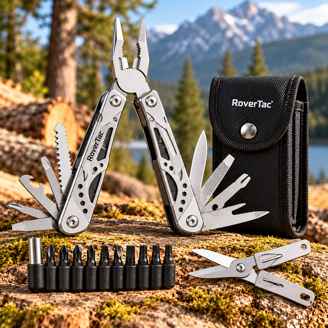 Created illustration of RoverTac 18-in-1 Pocket Multitool