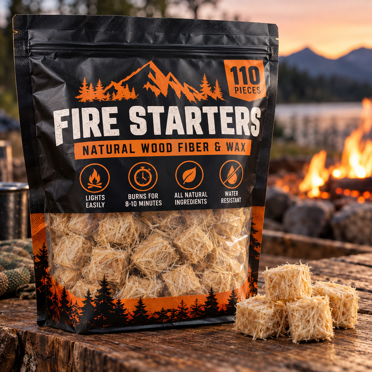 Created illustration of Bulk Fire Starter Kit