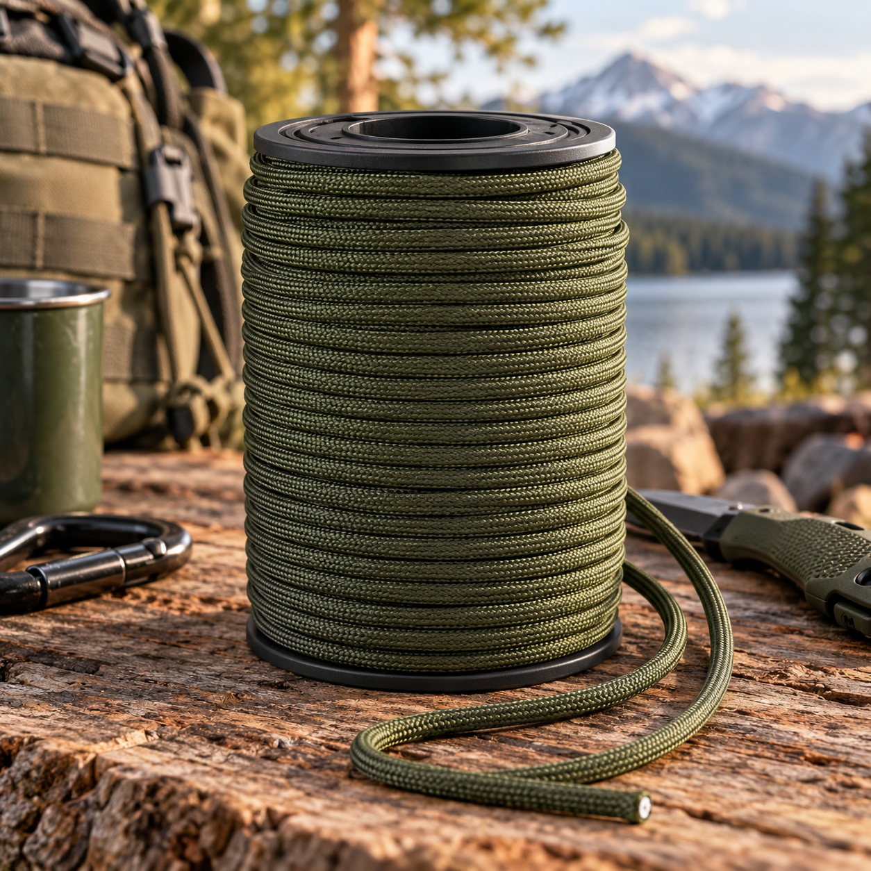Created illustration of TECEUM 5/32-Inch 550-Style Paracord